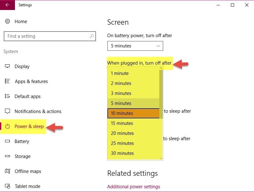 صورة لـ كيفية التحكم في إضاءة و قفل الشاشة في Windows 10 للحفاظ على الطاقة | 0bce107f8b-DzTechs