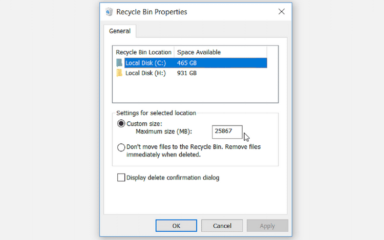 صورة لـ أفضل طرق إصلاح سلة المحذوفات في Windows عندما لا تظهر الملفات المحذوفة | 1Zu3ypWXCg8pel-3cm-GDEg-DzTechs