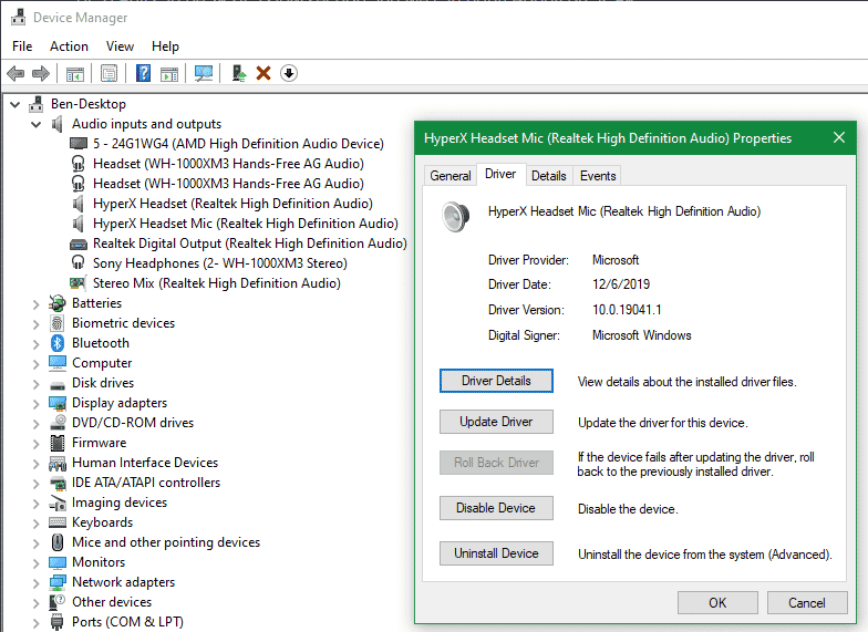 صورة لـ الصوت لا يعمل في Windows 10؟ إليك خطوات إصلاح مشاكل تعطل الصوت | Windows-Roll-Back-Update-Audio-Driver-DzTechs