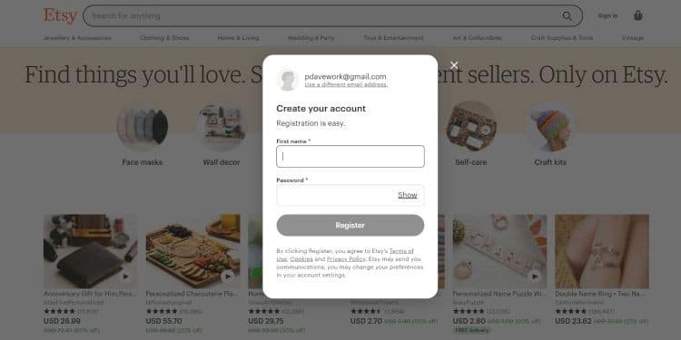 صورة لـ كيفية استخدام Etsy لبيع وشراء المنتجات | 1WJ1694L4I35NVOXcuBBPzQ-DzTechs