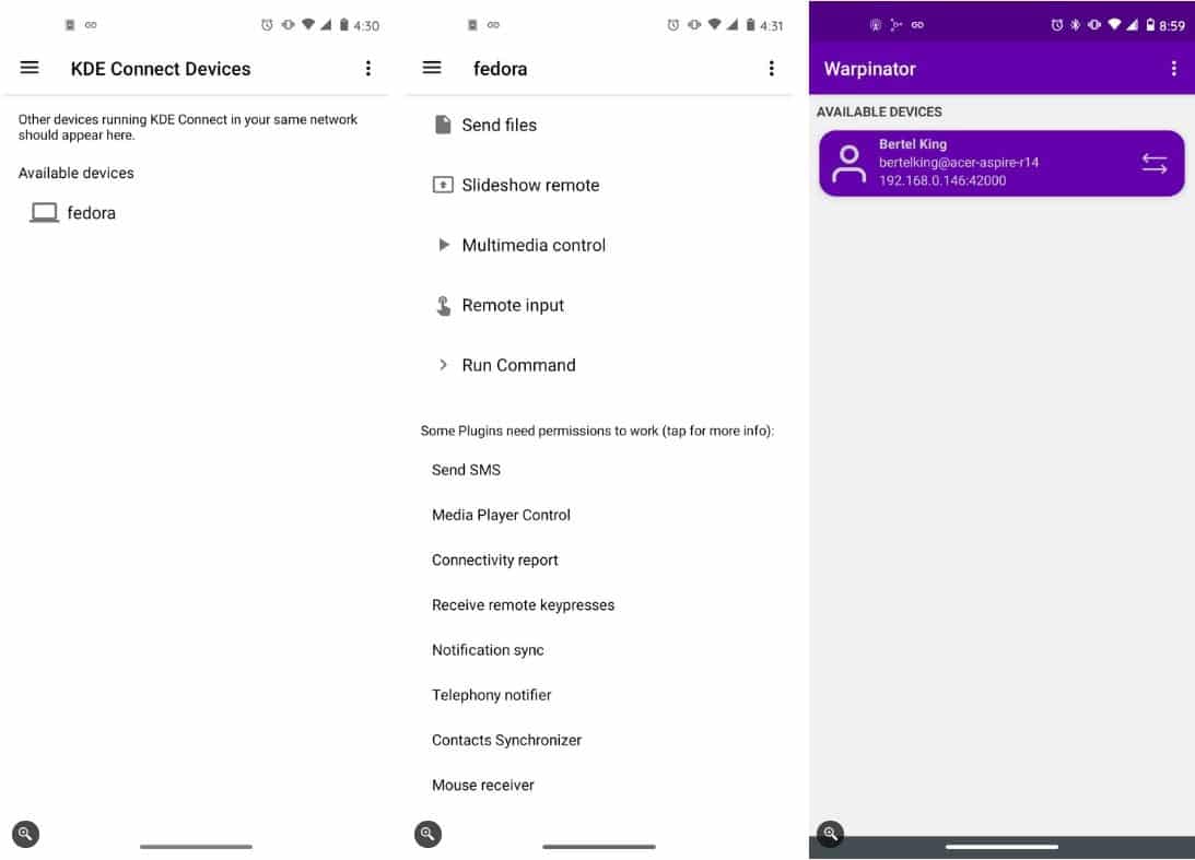 صورة لـ مقارنة بين KDE Connect و Warpinator: أيهما أفضل لعمليات نقل الملفات؟ | 1icPSNCTmfTq7g0Vd28NSZg-DzTechs