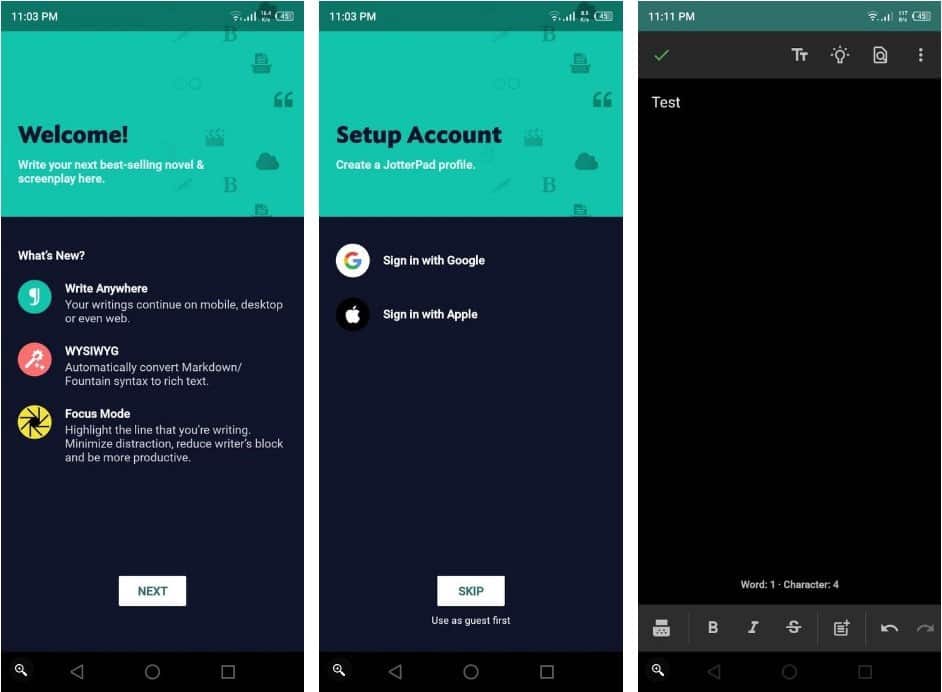 صورة لـ أفضل تطبيقات تحرير النصوص بدون تشويش أو إلهاء لنظام Android | 1U_-qkhXv41B5x-173qLd1w-DzTechs