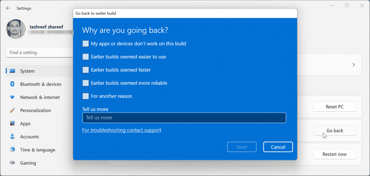 صورة لـ كيفية الرجوع إلى إصدار Windows 10 بعد الترقية إلى Windows 11 | 1Vz1HUcRXyLgxzLVrT0R6Rg-DzTechs