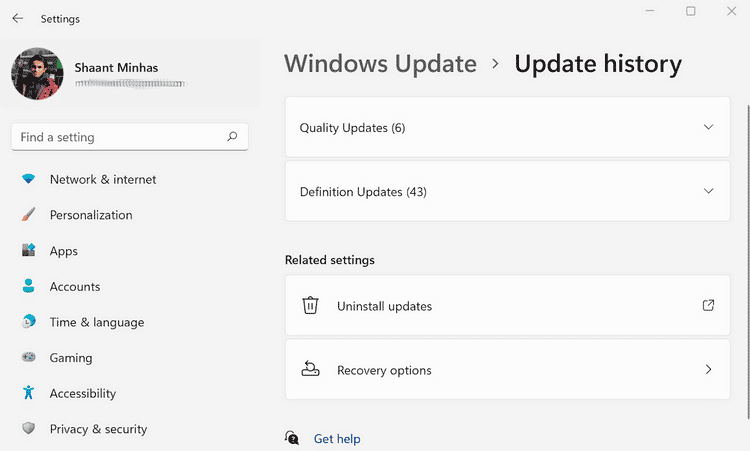 صورة لـ كيفية إلغاء تثبيت التحديثات في Windows 11 | 1YtXbh3-7qheysSwgbiD4qw-DzTechs
