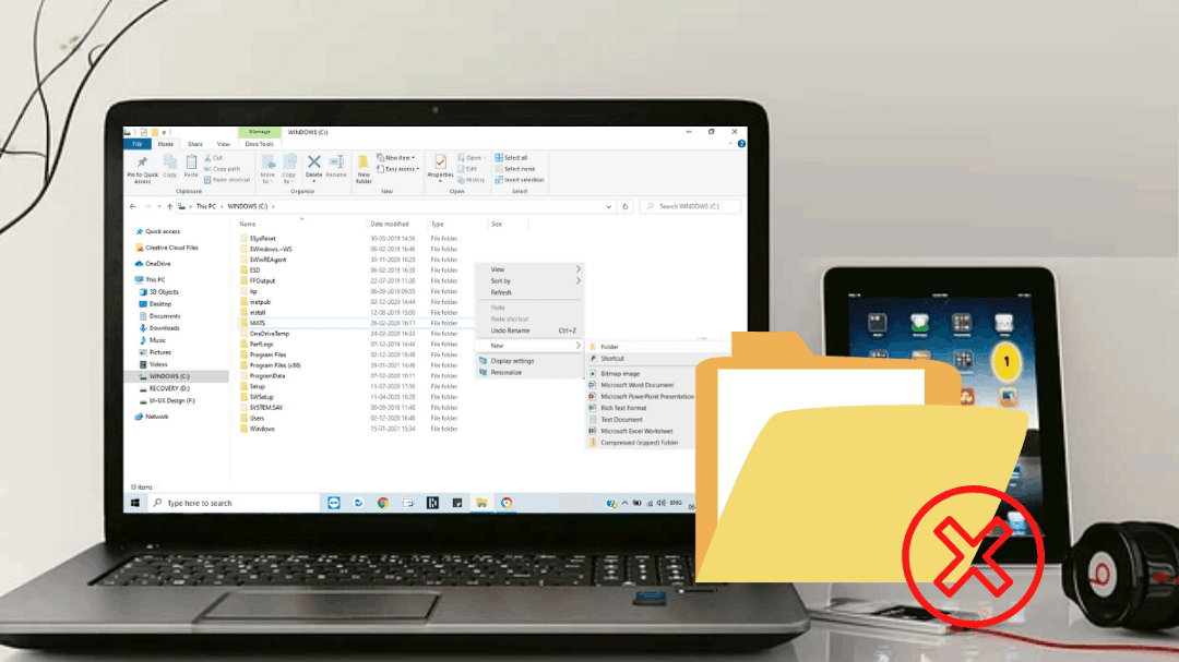 صورة لـ لا يمكنك إنشاء مجلد جديد في Windows 10؟ إليك كيفية إصلاحه | 1lTJp8LZMFbIZw4ZAbbjp0A-DzTechs
