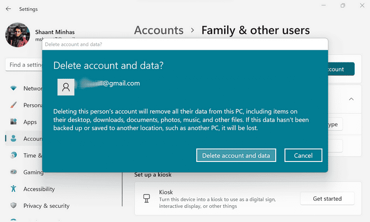 صورة لـ كيفية إزالة حسابات المستخدمين في Windows 11 | 1LrHJq0xU_JwcJhJPjlePwQ-DzTechs