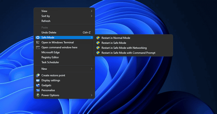 صورة لـ كيفية إضافة خيار الوضع الآمن إلى قائمة السياق في Windows 11 | 15E48suzRt_2GIM-daMEQDQ-DzTechs