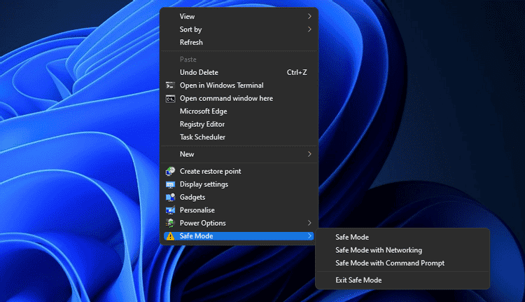 صورة لـ كيفية إضافة خيار الوضع الآمن إلى قائمة السياق في Windows 11 | 1RLaOpOJMxbKTizs5EaVOIg-DzTechs