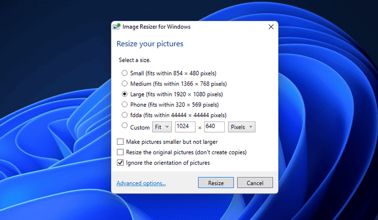 صورة لـ كيفية إضافة خيارات تغيير حجم الصور إلى قائمة سياق Windows 11 | 1vlJWBDlz0BdMPe9WnSagig-DzTechs