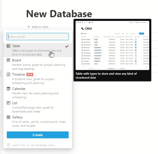 صورة لـ كيفية تبديل قاعدة البيانات من صفحة كاملة إلى مُضمنة في Notion | notion-database-views-DzTechs