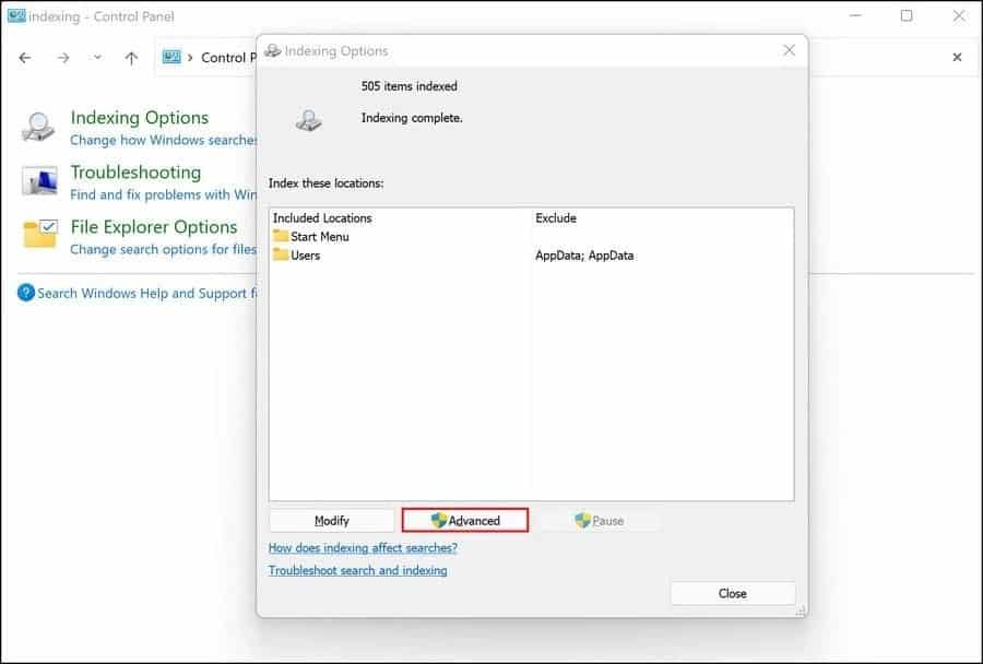 صورة لـ كيفية إصلاح خطأ “تم إيقاف الفهرسة مُؤقتًا” على Windows 11 | 14w985ZDvla3aDaepLpCqpw-DzTechs