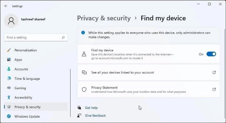 صورة لـ كيفية البحث عن جهاز مفقود يعمل بنظام Windows 11 وقفله عن بُعد | 1AbG1f_4LENHtW4ryb4POXw-DzTechs