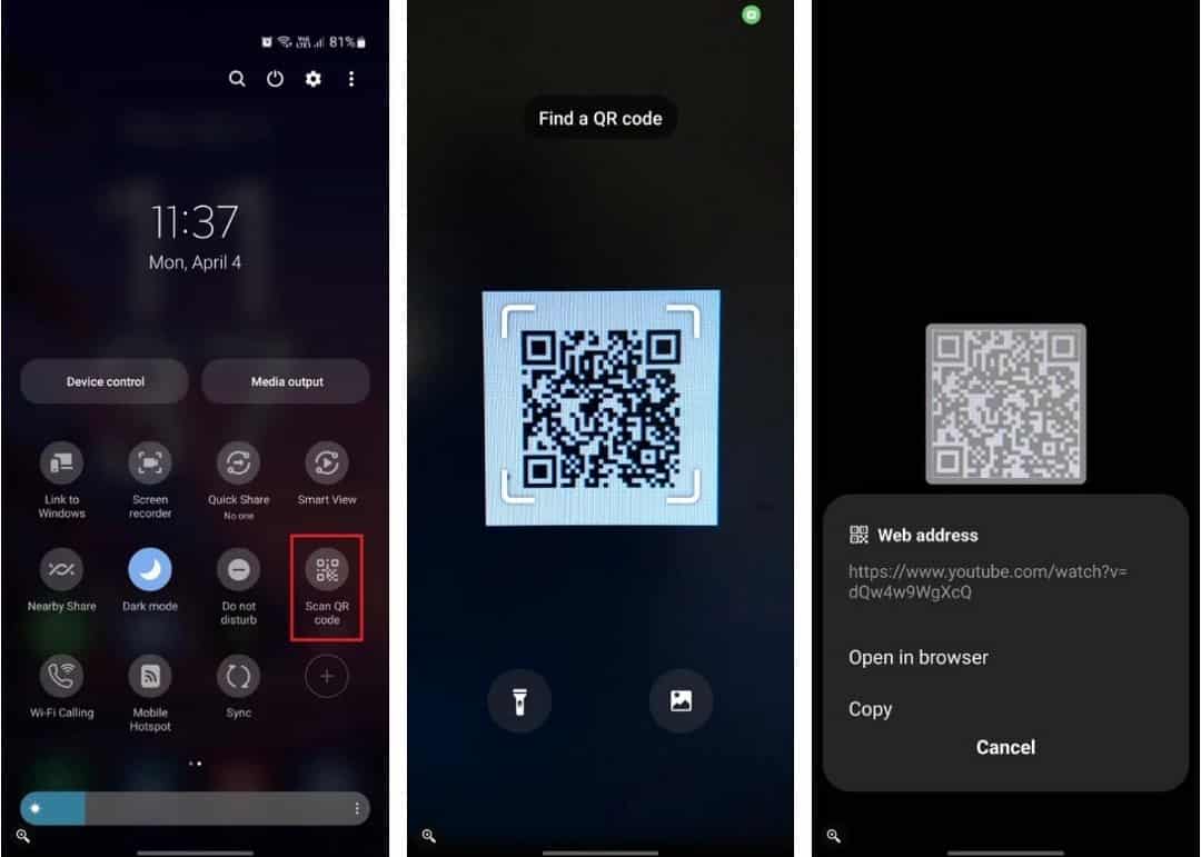 صورة لـ كيفية مسح رمز الاستجابة السريعة ضوئيًا على Samsung Galaxy | 1Gx-TbFlS8zqSJkeiGrXIAg-DzTechs