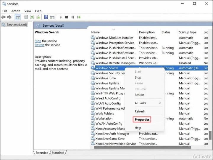 صورة لـ كيفية إصلاح خطأ “تم إيقاف الفهرسة مُؤقتًا” على Windows 11 | 1WfJ4TlCa8jP6KHE3W8i0Uw-DzTechs
