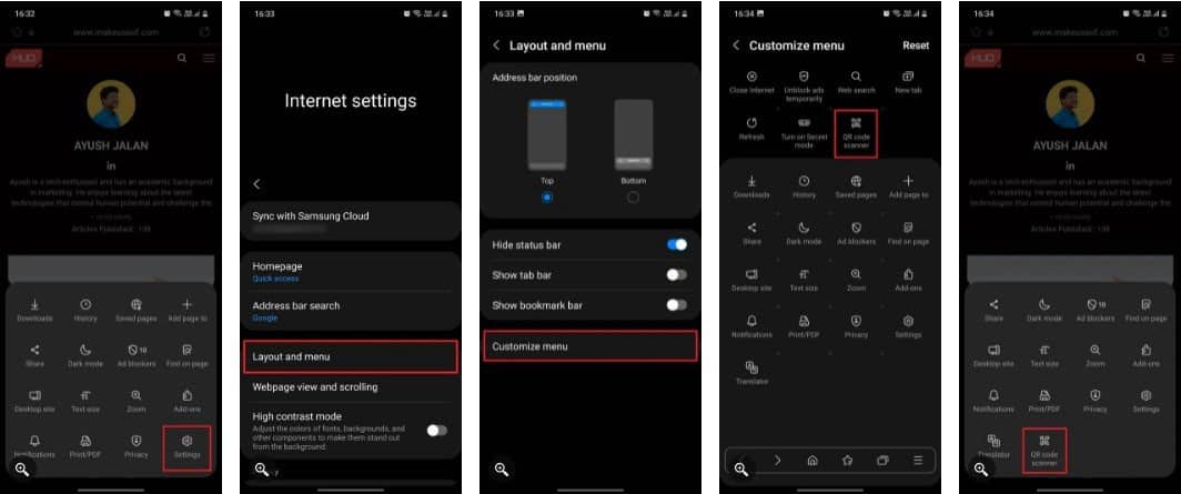 صورة لـ كيفية مسح رمز الاستجابة السريعة ضوئيًا على Samsung Galaxy | 1h668L6MzH5w_b3YZfLGCXA-DzTechs