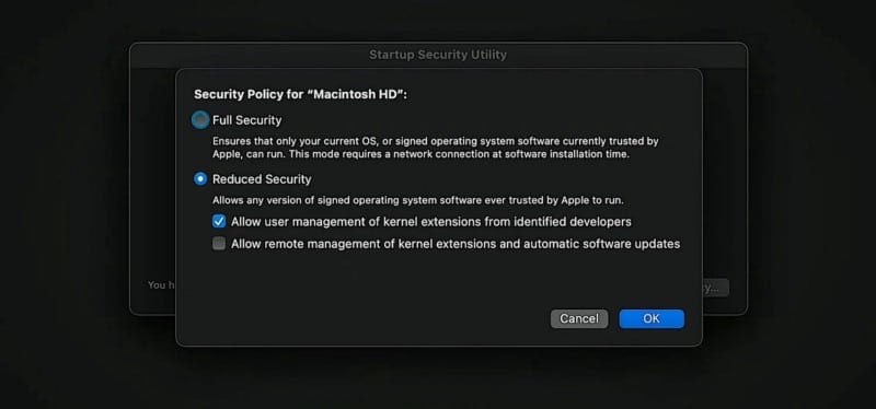 صورة لـ كيفية تمكين ملحقات Kernel على الـ Mac المُزود بـ Apple Silicon | 1KAL2wOE6PCQaeyAWM2QlAQ-DzTechs