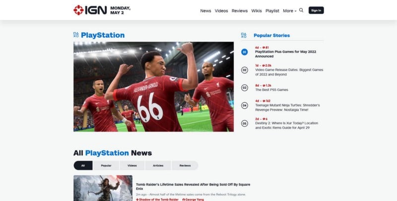 صورة لـ أفضل مواقع الويب لأخبار ومراجعات PlayStation | 1om_RgoDqOIASJN8wd2tyDg-DzTechs