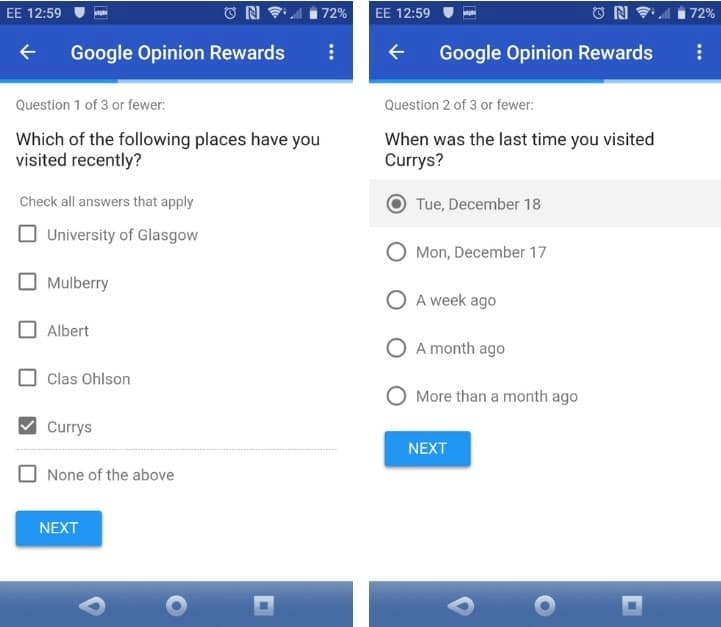 صورة لـ كيفية كسب المزيد من المال باستخدام Google Opinion Rewards | 1xMZo9elE86eJj_TJz5u3JA-DzTechs