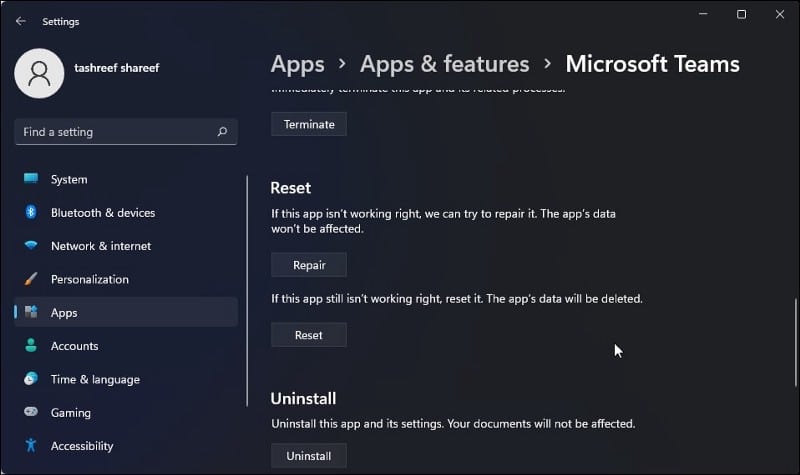 صورة لـ كيفية إصلاح رمز الخطأ 500 في Microsoft Teams على Windows | 10FOBbP-eNY3yB2FxB-3Jvw-DzTechs
