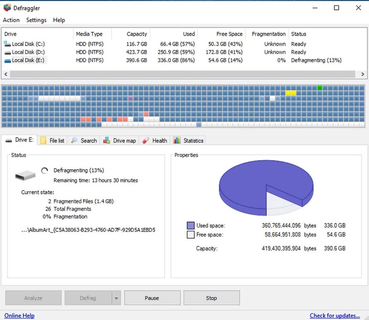 صورة لـ أفضل تطبيقات إلغاء تجزئة القرص المجانية لـ Windows 10/11 | 16nq6i9Bxi3V-75CMqdYN5A-DzTechs
