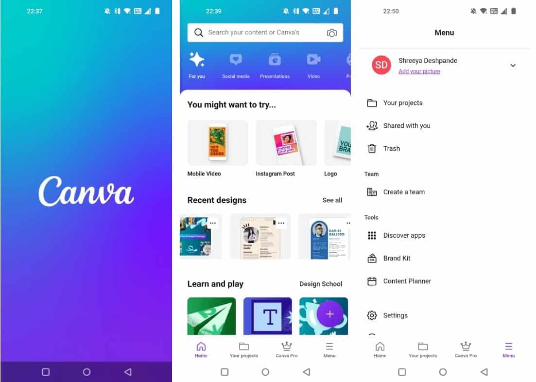 صورة لـ كيفية إنشاء سيرة ذاتية باستخدام تطبيق Canva على الهاتف المحمول | 1BKL3-bvMbkUcMuHiRYzCCA-DzTechs