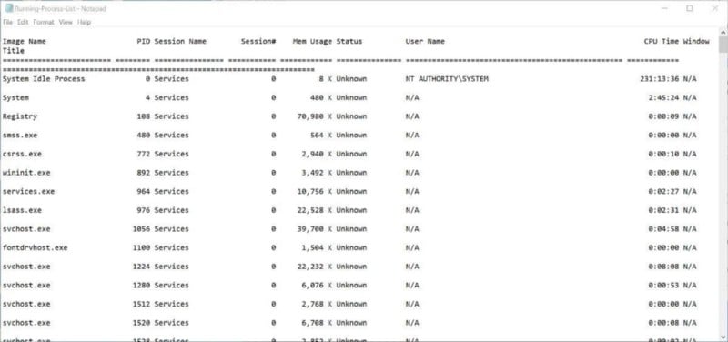 صورة لـ كيفية حفظ قائمة العمليات قيد التشغيل في Windows | 1hNXOo4v8jLgQguWwleesWg-DzTechs