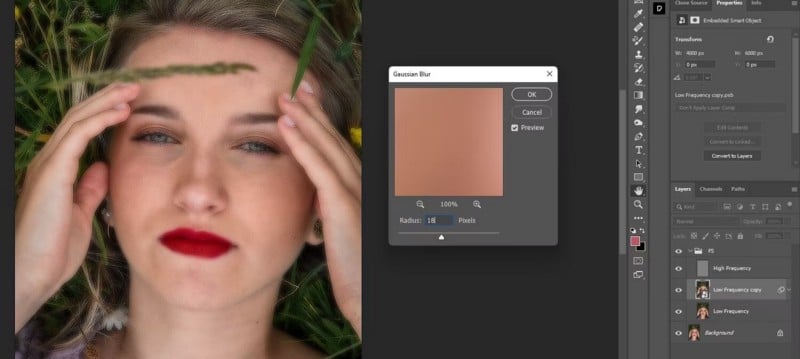 صورة لـ كيفية تنقيح البشرة باستخدام فصل التردد في Photoshop | 1JlcG3z6lA-GtjkWzLUGKng-DzTechs