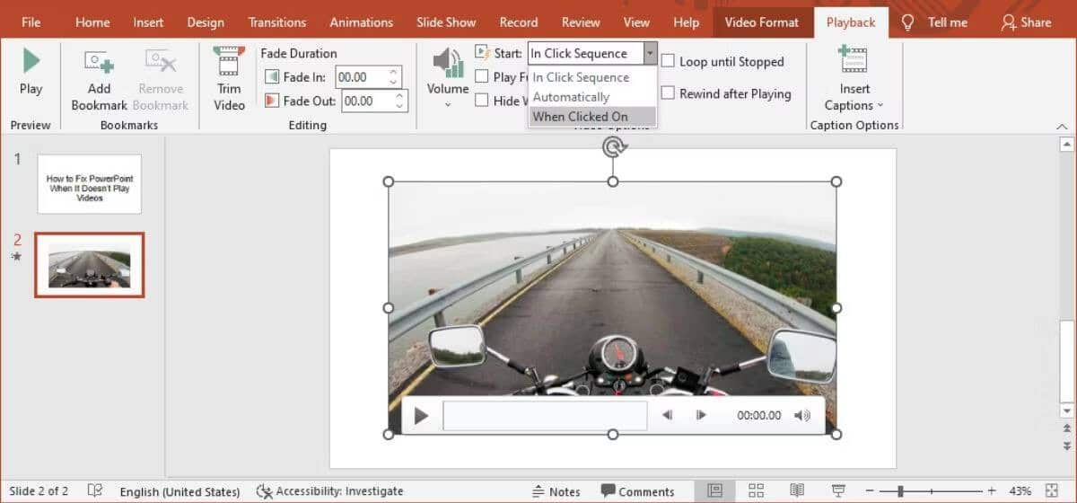صورة لـ كيفية إصلاح عدم تشغيل Microsoft PowerPoint لمقاطع الفيديو | 1gtoSdlZkicd20neafwhnpQ-DzTechs