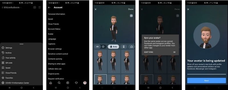 صورة لـ كيفية إنشاء واستخدام صورة الشخصية الإفتراضية على Instagram | 1hdaOCJZJbPpHnRT5ZK6hDg-DzTechs