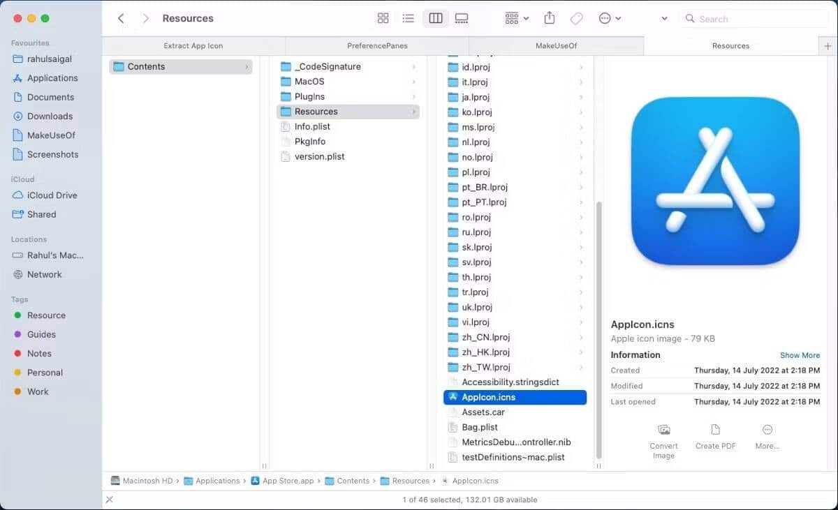 صورة لـ كيفية استخراج أيقونات التطبيقات المُضمّنة ومن جهة خارجية على macOS | 1DS-h7Bo407SGJXyz_ip5Ng-DzTechs