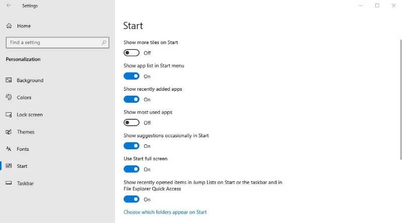صورة لـ كيفية تمكين أو تعطيل “قائمة ابدأ” بملء شاشة Windows | 1FWHCTrk_nQFx24FH7JdNdw-DzTechs