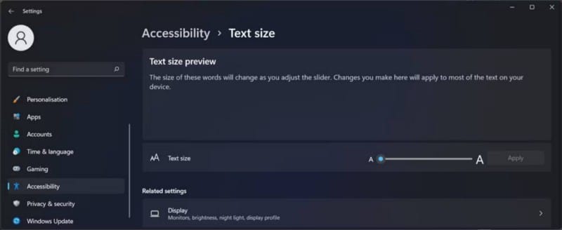 صورة لـ هل أنت مُصاب بقصر النظر أو طول النظر؟ إليك كيفية جعل Windows أكثر قابلية للوصول | 1_WEqSU5Hph9CNlC1s0QbCQ-DzTechs