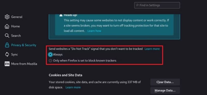 صورة لـ كيفية تحسين خصوصيتك وأمانك في Firefox عن طريق تغيير الإعدادات | 1J5BprSuWM3GeF8GcYH8uOw-DzTechs