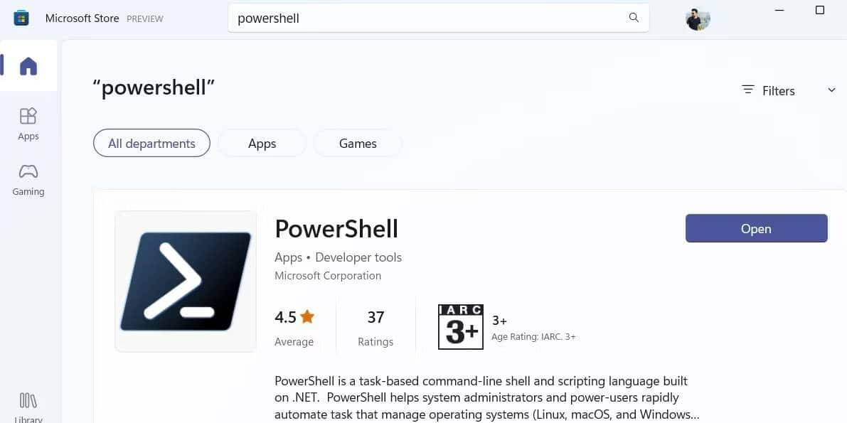 صورة لـ كيفية تثبيت أو تحديث PowerShell على Windows 11 | 1RVVj-zt2sg0FzYTNvfcF7g-DzTechs