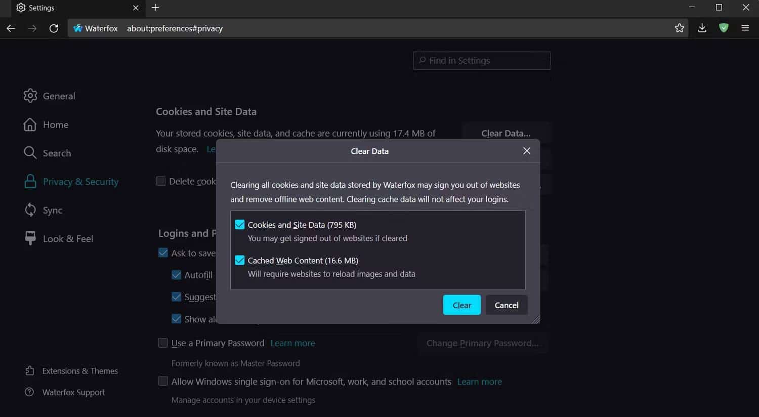 صورة لـ إصلاحات يجب تجربتها عندما لا يقوم Waterfox بتحميل صفحات الويب على Windows | 153A2q-FvlIIsq1SBdvM2WQ-DzTechs