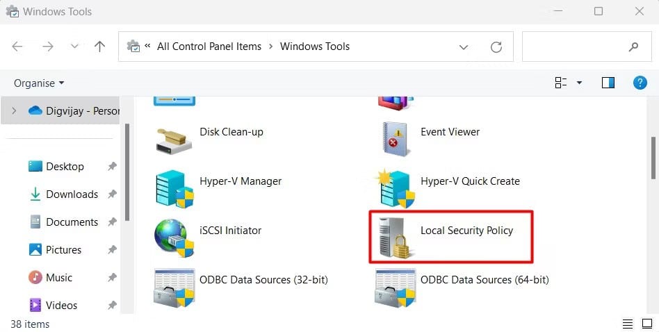 صورة لـ كيفية فتح سياسة الأمان المحلية في Windows 11 | 1PH9NyWrj4Lx14xmSIOBrqw-DzTechs