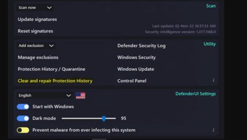 صورة لـ كيفية استخدام DefenderUI لإصلاح سجل حماية Windows | 1WZs0n0TitoQFdcbEBfzwuA-DzTechs