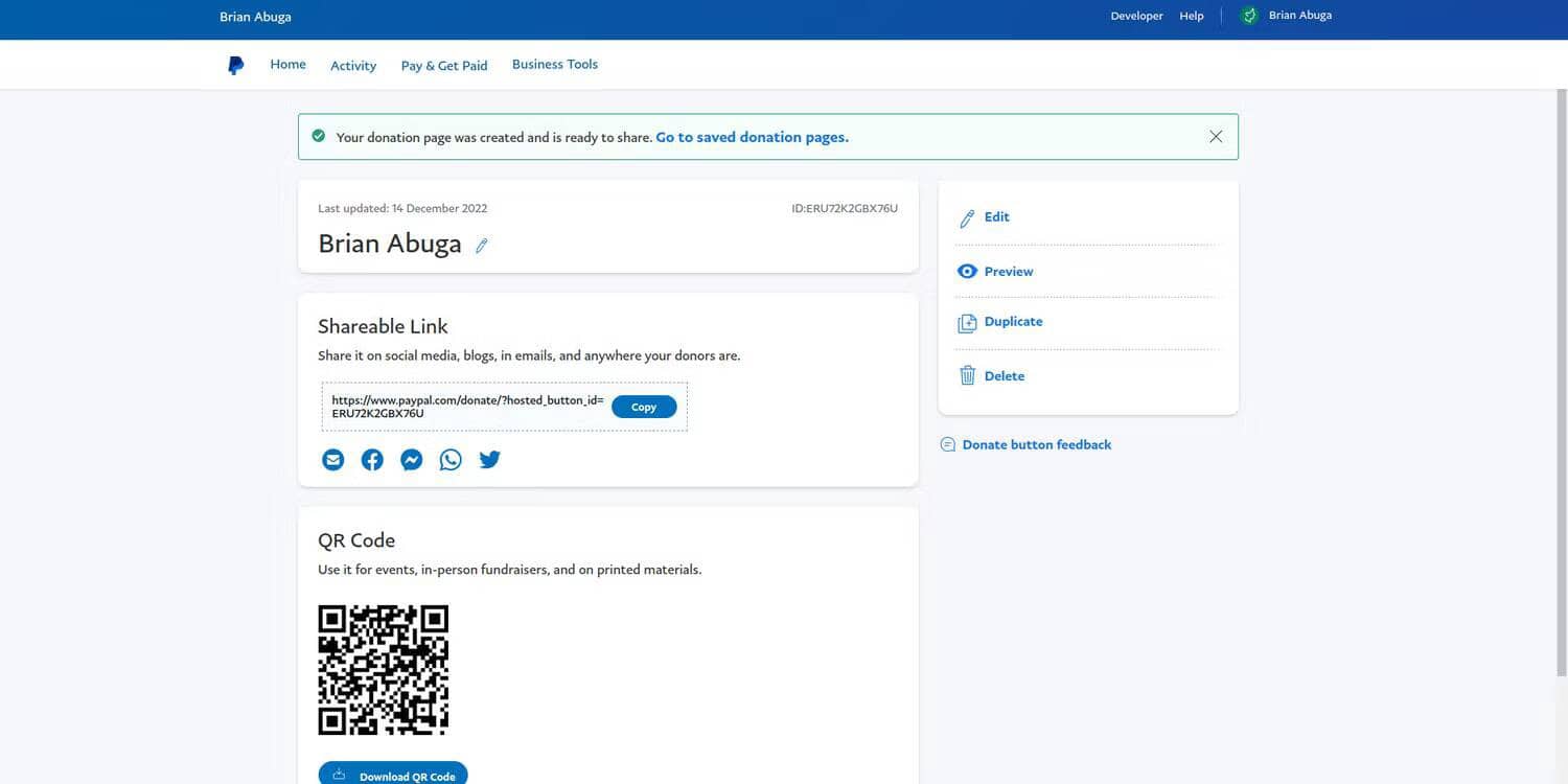 صورة لـ كيفية إعداد صفحة تبرع باستخدام حسابك على PayPal | 1BcL3dyiAyxlnv-ole0hn5g-DzTechs