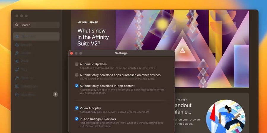 صورة لـ كيفية إيقاف التنزيلات التلقائية والجارية في App Store على الـ Mac | 1KRkmKL-LF_yvDlsWS3x87g-DzTechs