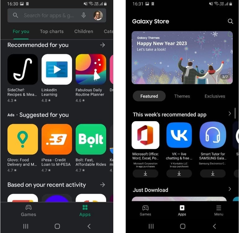 صورة لـ مقارنة بين Play Store و Galaxy Store: ما الفرق وأيهما يجب استخدامه؟ | 1oA4DMi13RfqZhDXkGAoATw-DzTechs