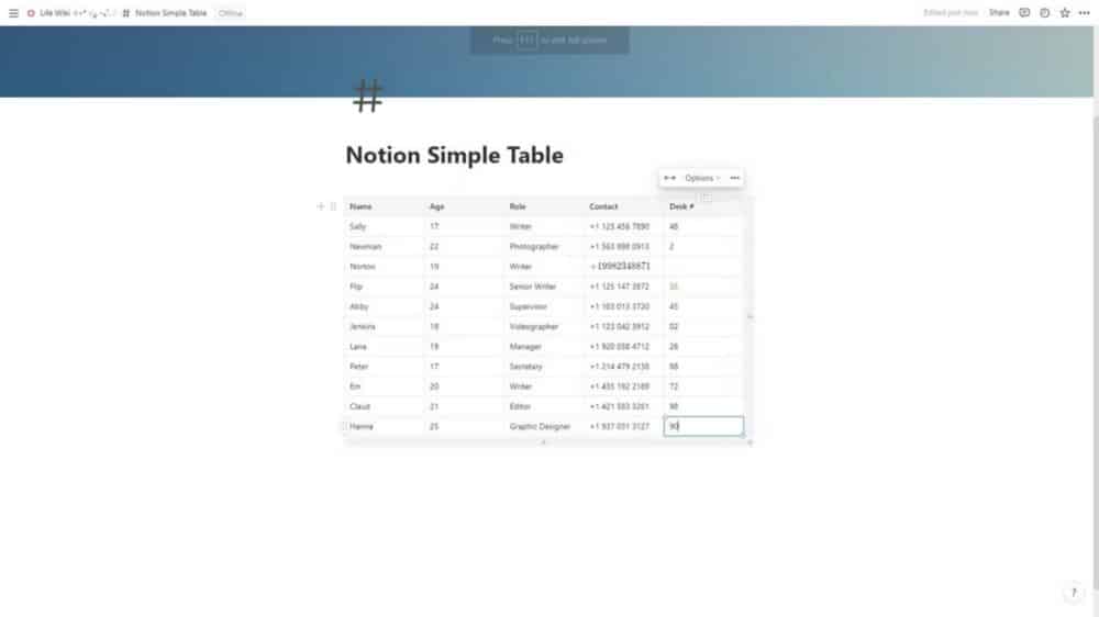 صورة لـ ما هي الجداول البسيطة في Notion؟ كل ما تحتاج إلى معرفته | 1I1t8FQXo3dssoSFVlg7Wqw-DzTechs
