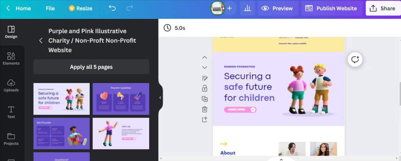 صورة لـ كيفية إنشاء موقع شخصي باستخدام Canva: دليل خطوة بخطوة | 1U-slRk21IICjkwWZ8VikYA-DzTechs