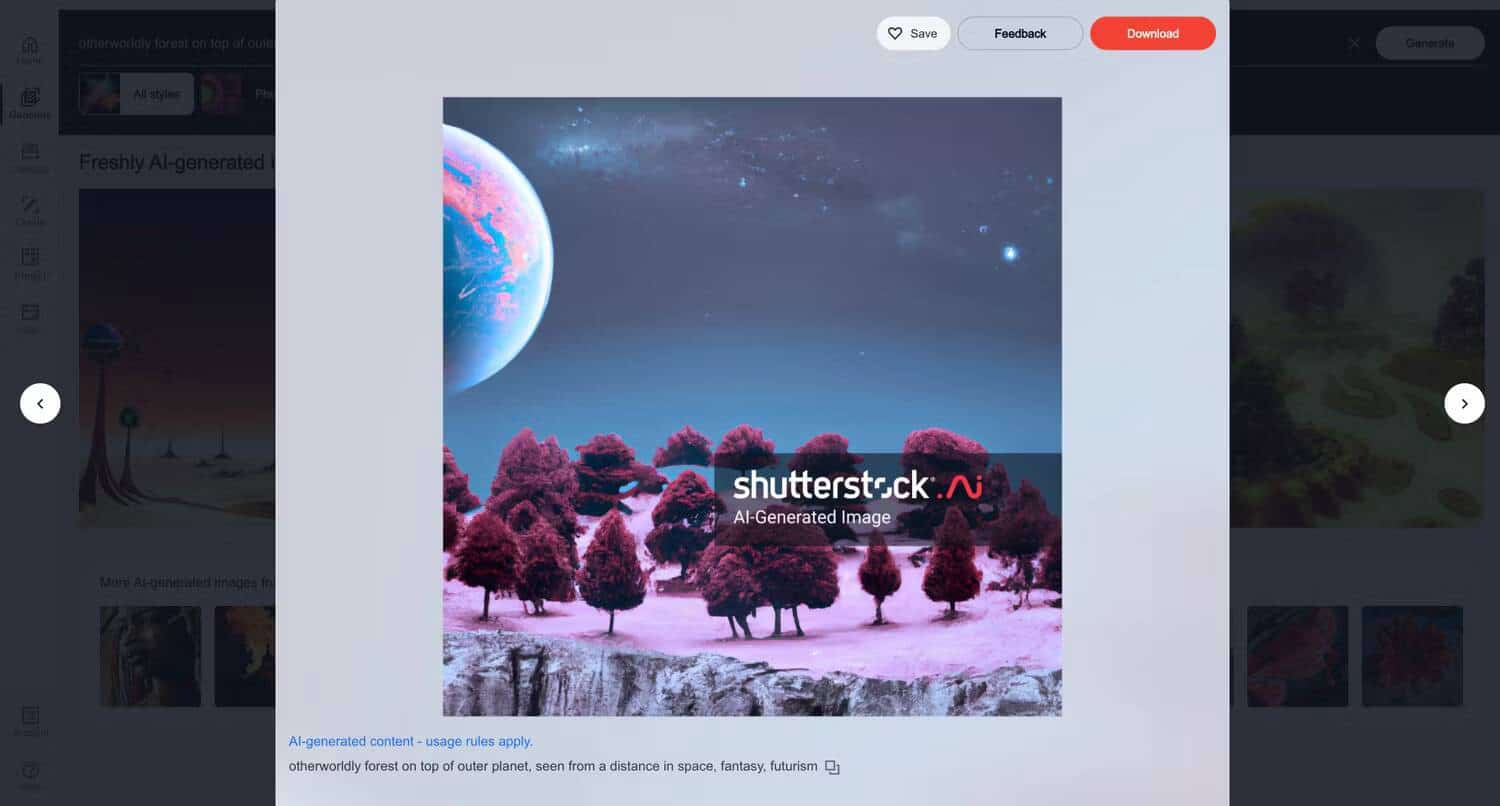 صورة لـ كيفية استخدام مُولد الصور بالذكاء الاصطناعي من Shutterstock لإنشاء عمل فني | 1bPXDTn6bsmp1_uJRZQu2bA-DzTechs