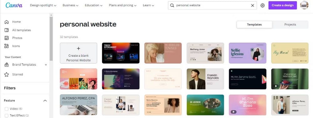 صورة لـ كيفية إنشاء موقع شخصي باستخدام Canva: دليل خطوة بخطوة | 1fmV91vZCcX5ZSs-22fYF_Q-DzTechs