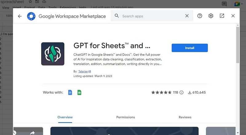 صورة لـ كيفية استخدام ChatGPT على “جداول بيانات Google” من خلال GPT for Sheets™ and Docs™ | 1XFYPQQe5aaA7-66ZWw_KvA-DzTechs