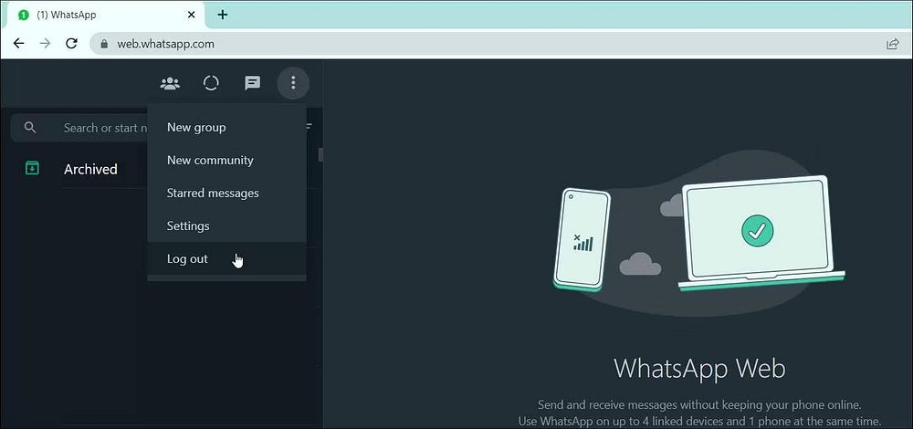 صورة لـ WhatsApp Web لا يعمل في Google Chrome؟ جرِّب هذه الإصلاحات | 1cqTXkfaG5ZTYwnhsDFdV_w-DzTechs