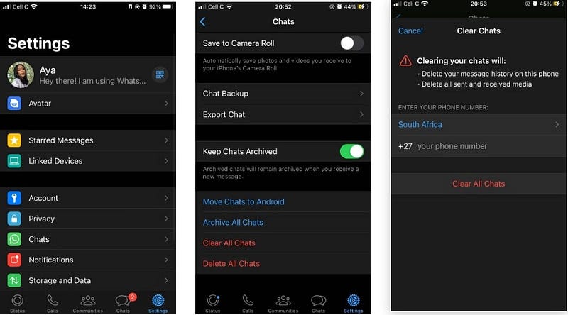 صورة لـ كيفية محو وحذف دردشات WhatsApp | 1nX-CHI96EOpftYGUWizADA-DzTechs