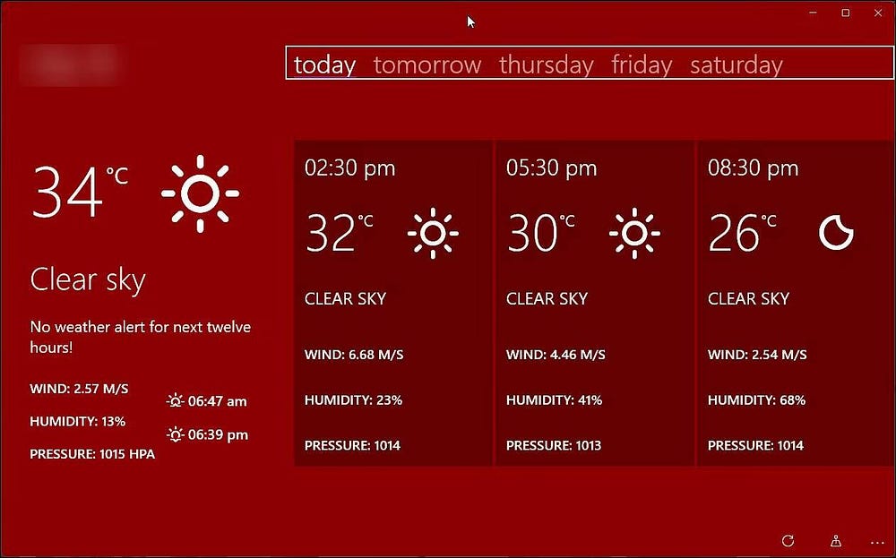 صورة لـ أفضل تطبيقات الطقس لـ Windows 10 و Windows 11 | 1odxvwZSQCwt6gjdozkIgnw-DzTechs