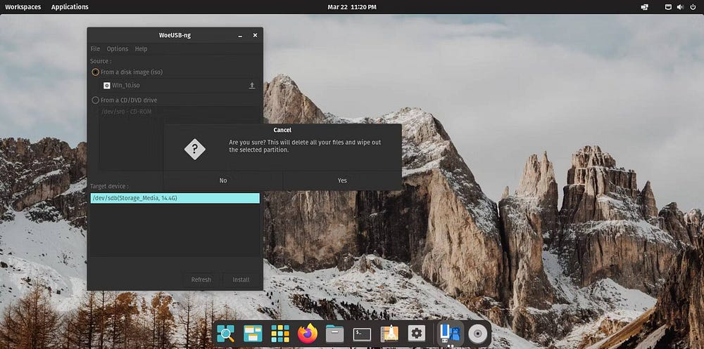صورة لـ كيفية إنشاء محرك أقراص USB قابل للتمهيد لـ Windows على نظام Linux | 1uVSg8e6m8wRh_hdmuXSOxQ-DzTechs