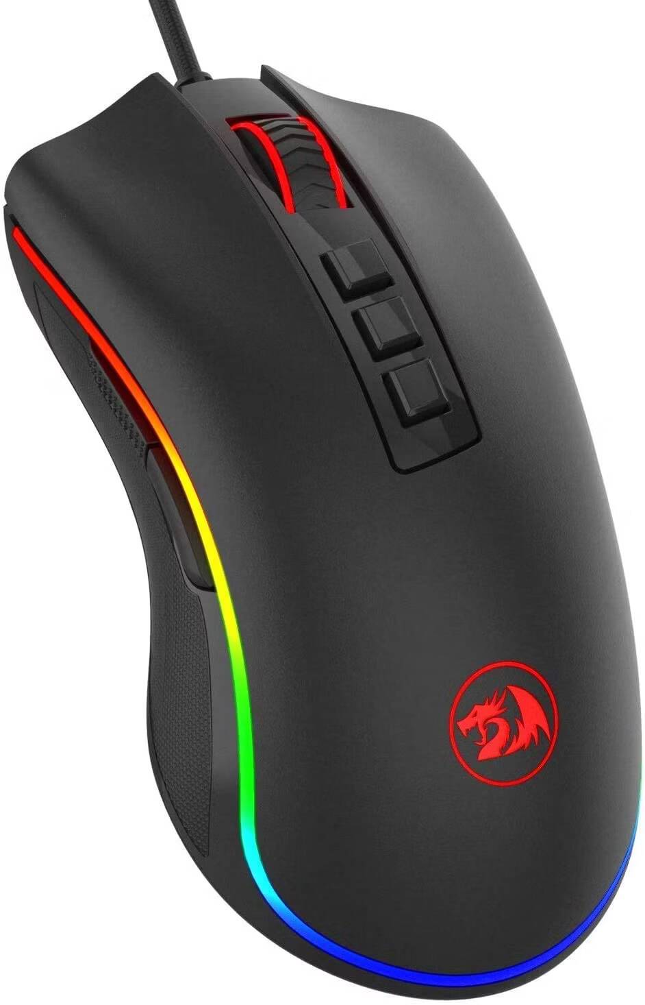 صورة لـ أفضل مجموعة من أجهزة الماوس المُخصصة للألعاب للأيادي الصغيرة | Redragon-M711-Cobra-1-1.avif_